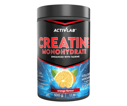 Zdrowa żywność Activlab Creatine Monohydrate Smak pomarańczowy (słój 500 g)